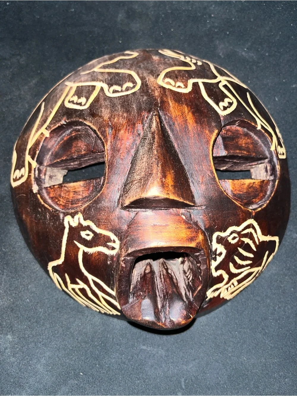 Handcrafted Ghana African Wooden Tribal Wall Mask – African Heritage Collection